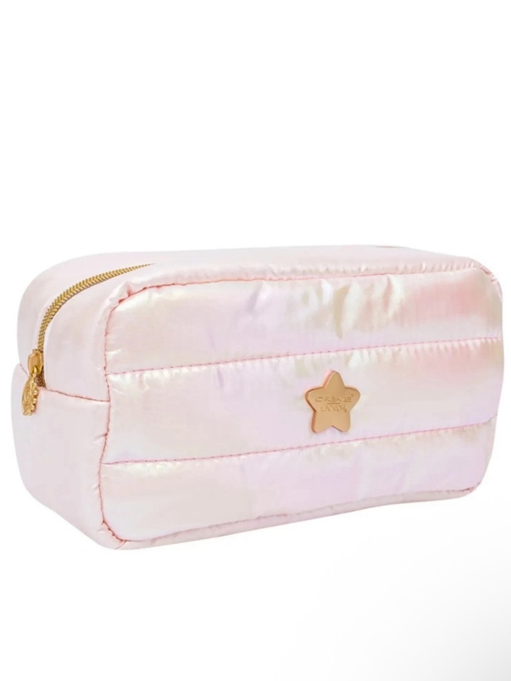 The Crème Shop x Hollywood Pink Puffer Makeup Bag
